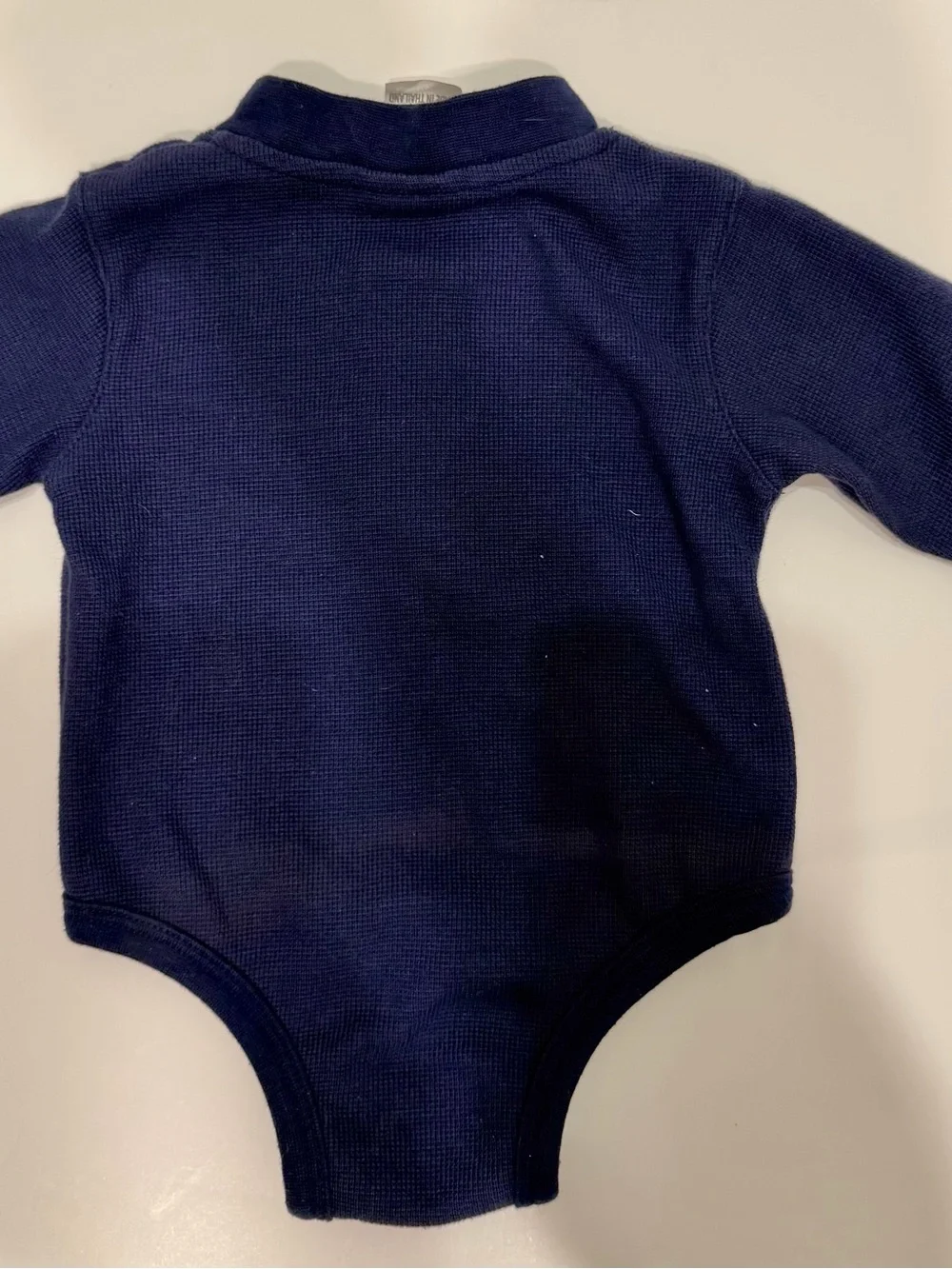 Vintage Nike Michigan Wolverines Waffle Knot Navy Blue Long Sleeve 3-6mo